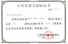 Jiangsu Province Certificate